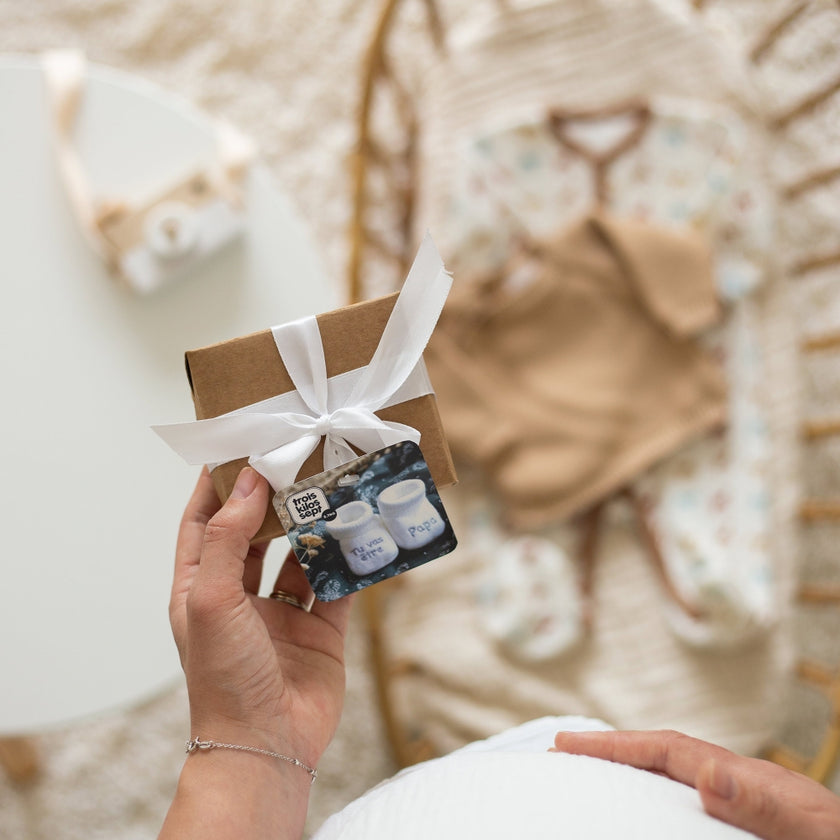 Chaussons naissance - Tu vas être papa - Mode Bébé Claye