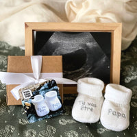 Chaussons naissance - Tu vas être papa - Mode Bébé Claye