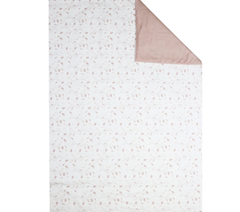 Couverture bébé fille - Fleurs Rose et Lili - Mode Bébé Claye