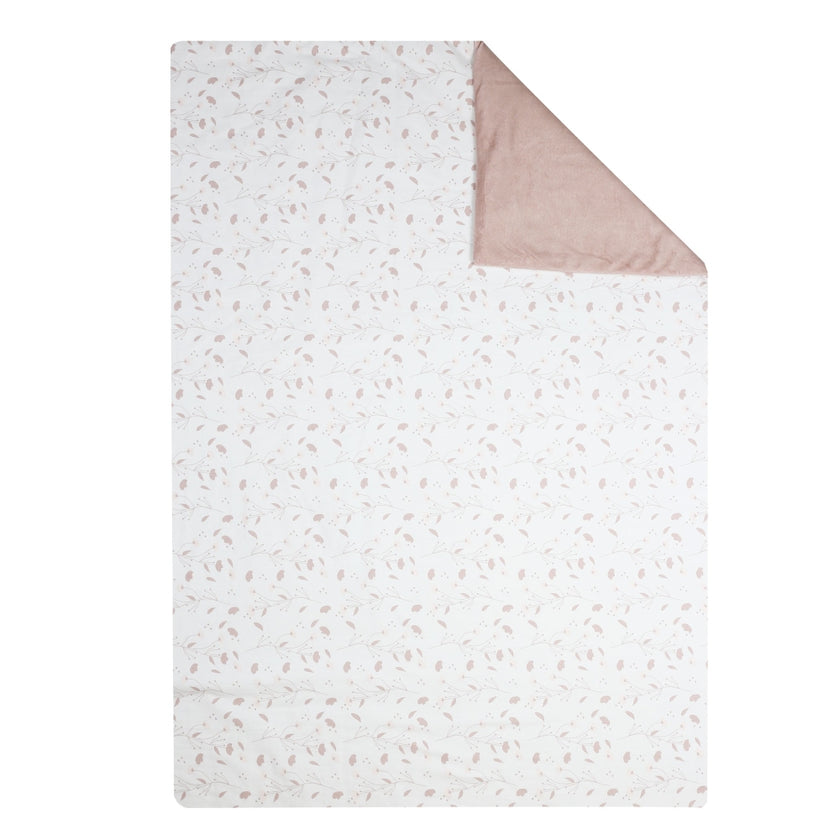 Couverture bébé fille - Fleurs Rose et Lili - Mode Bébé Claye