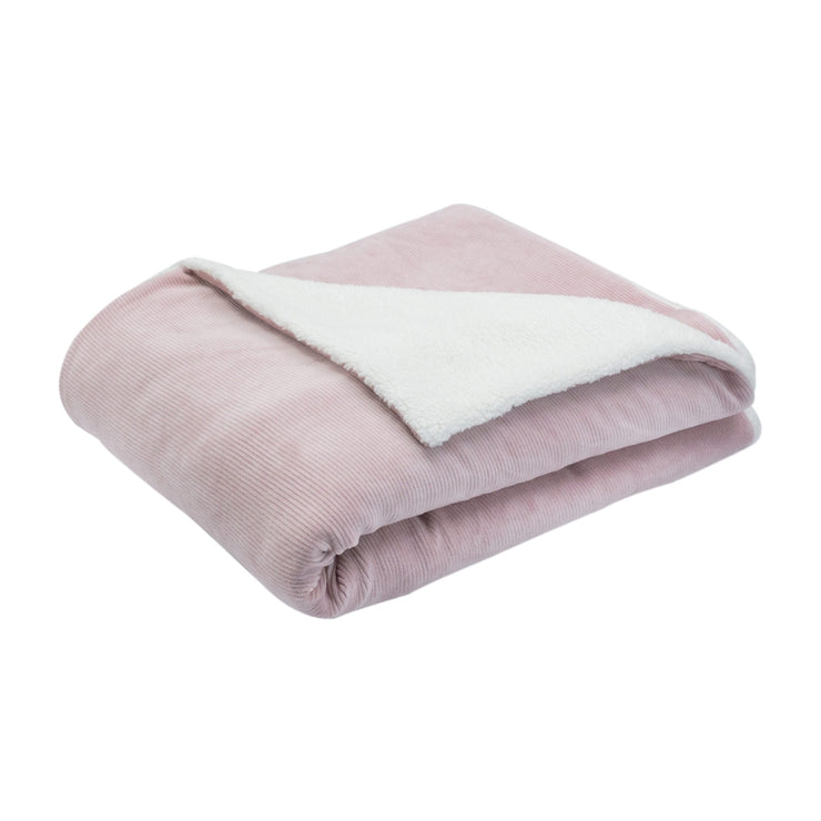 Couverture Sherpa rose - Mode Bébé Claye