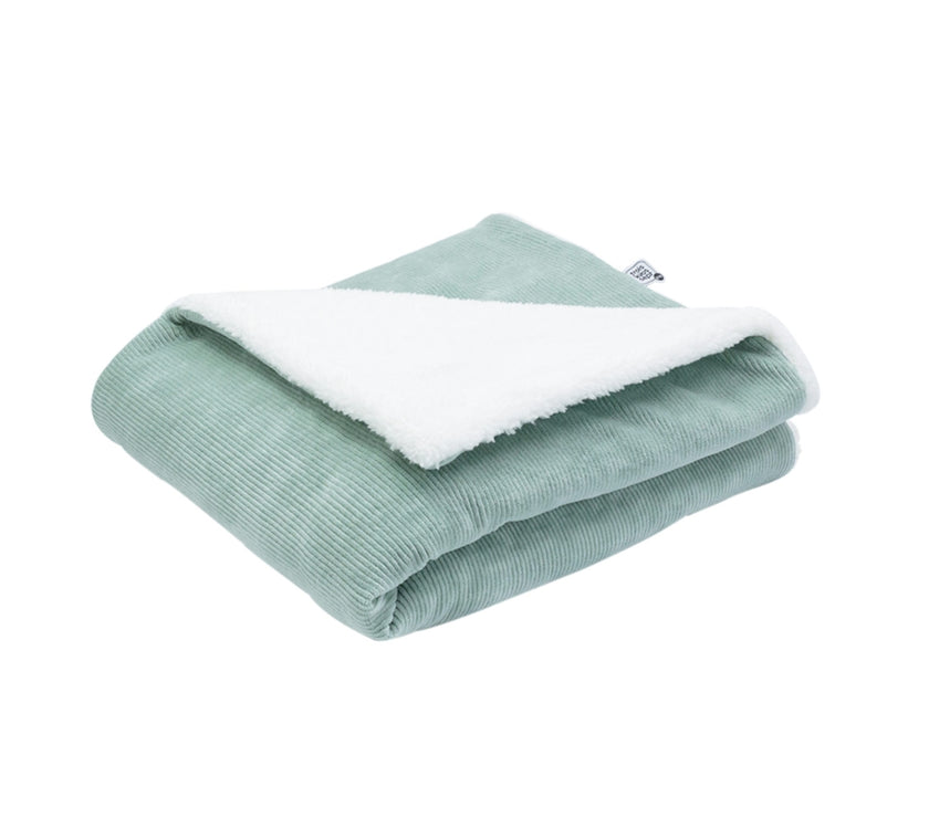 Couverture Sherpa vert - Mode Bébé Claye