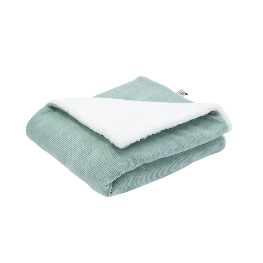 Couverture Sherpa vert - Mode Bébé Claye