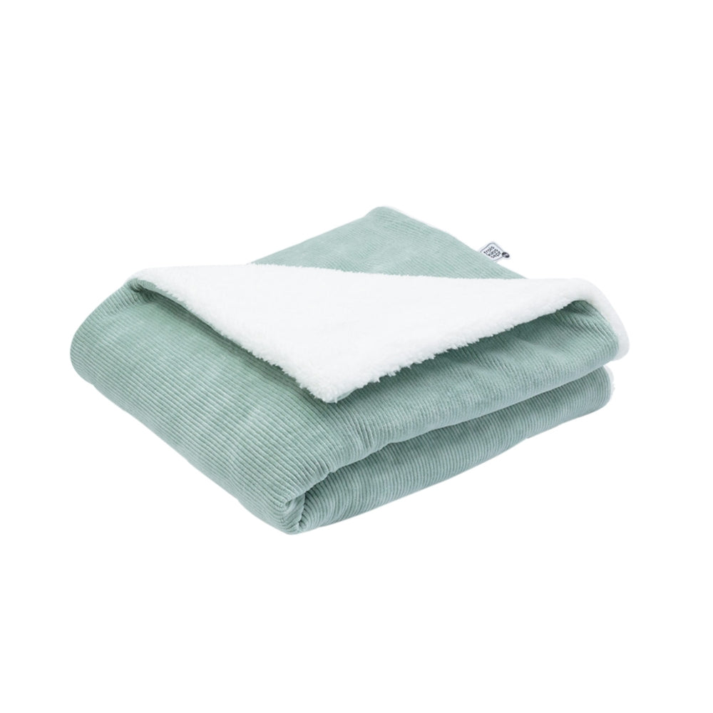 Couverture Sherpa vert - Mode Bébé Claye
