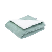 Couverture Sherpa vert - Mode Bébé Claye