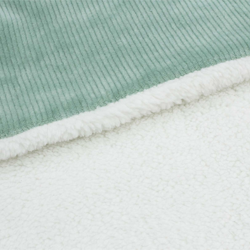 Couverture Sherpa vert - Mode Bébé Claye