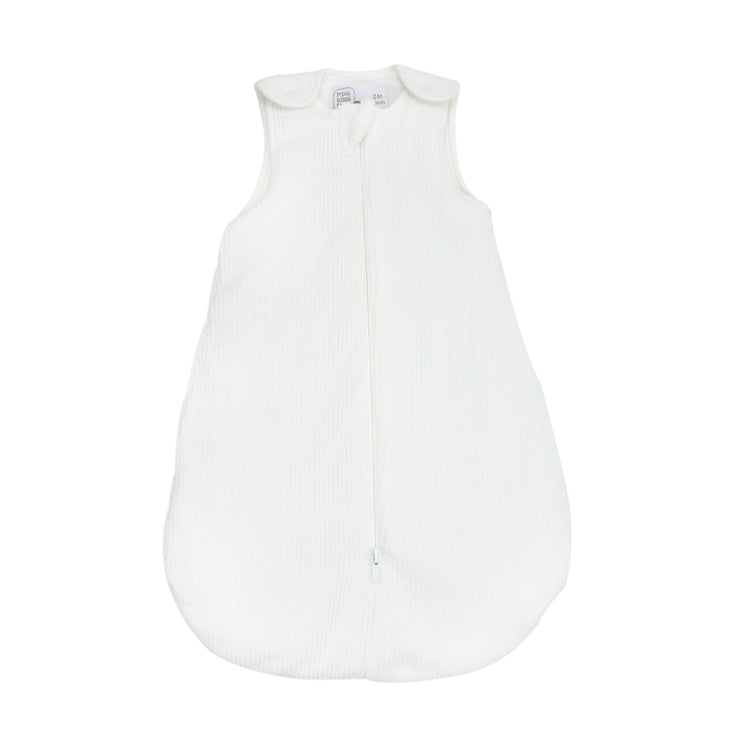 Gigoteuse naissance - Velours côtelé blanche - Mode Bébé Claye