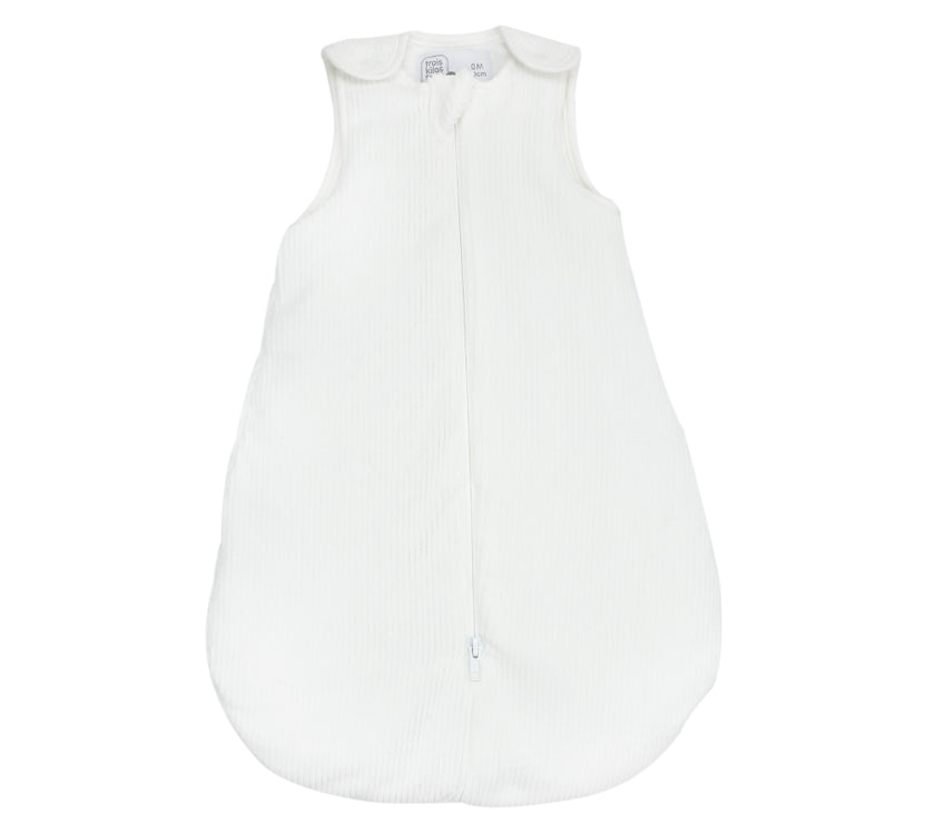 Gigoteuse naissance - Velours côtelé blanche - Mode Bébé Claye