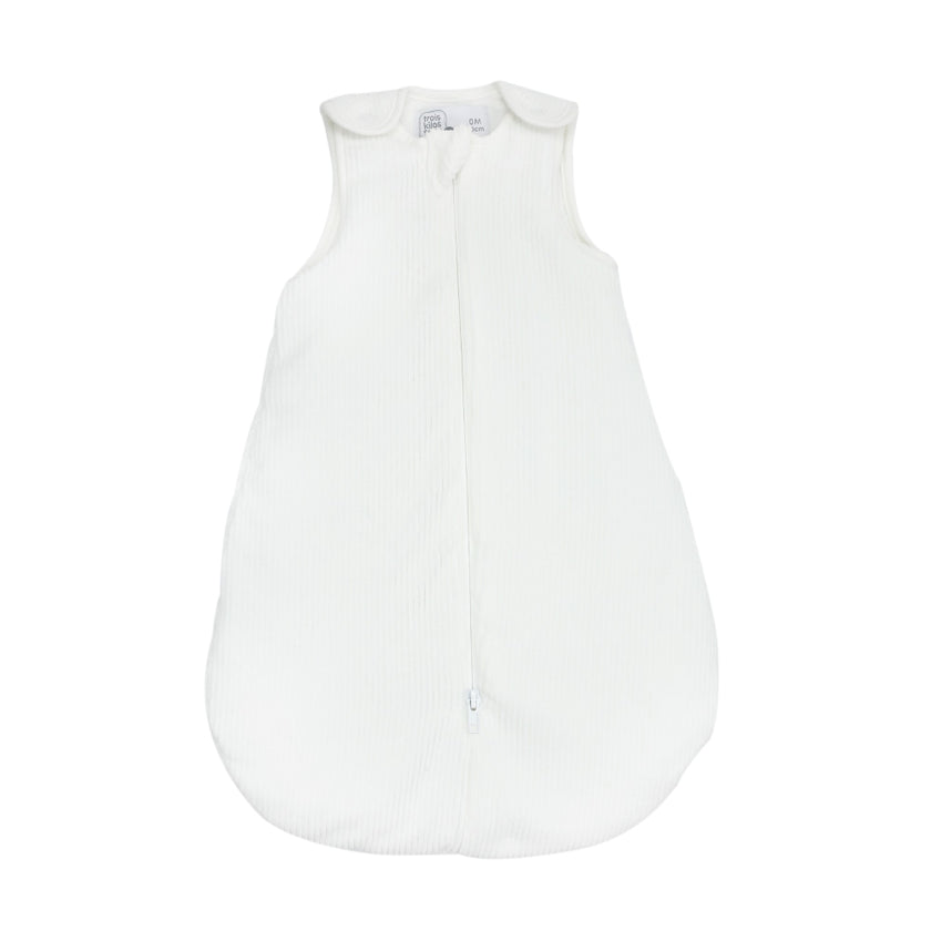 Gigoteuse naissance - Velours côtelé blanche - Mode Bébé Claye