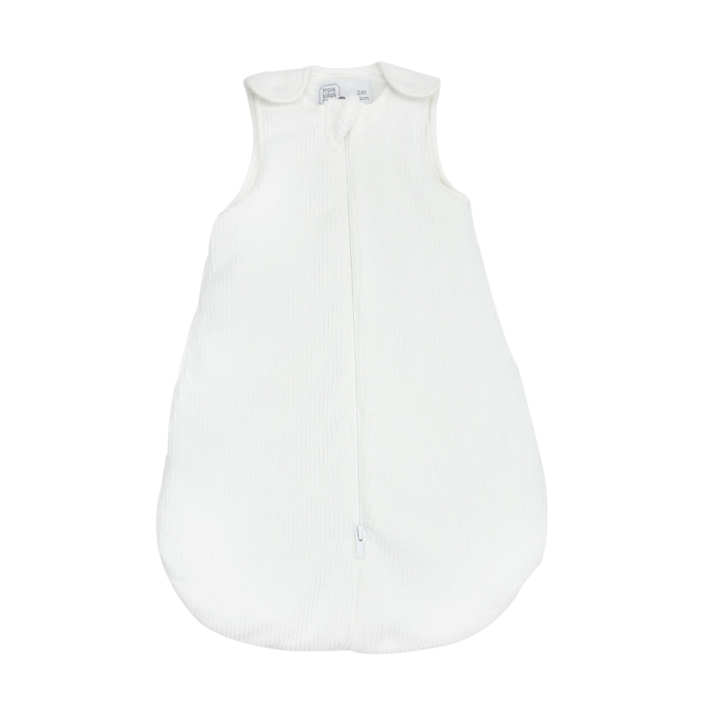 Gigoteuse naissance - Velours côtelé blanche - Mode Bébé Claye