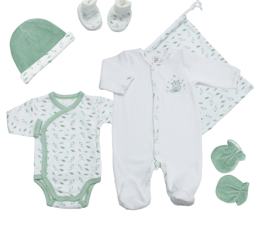 Kit naissance 6 pièces Chaton 0 mois - Mode Bébé Claye