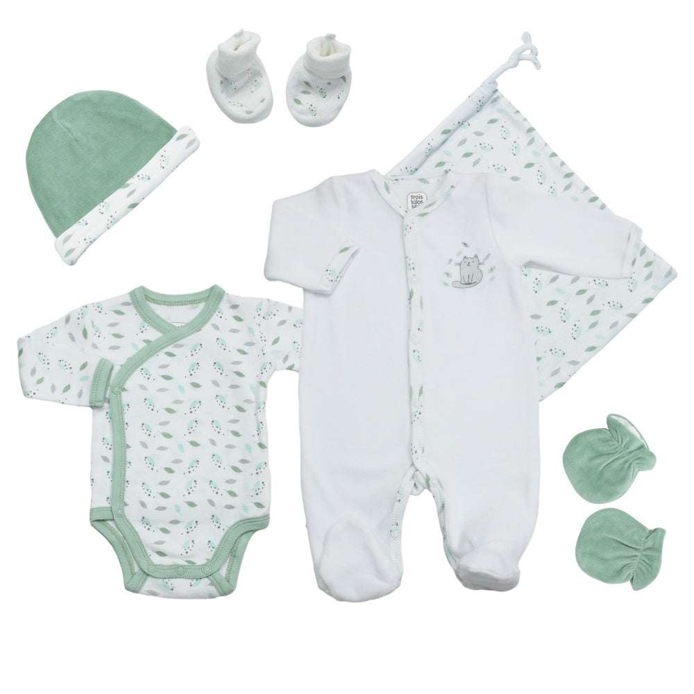 Kit naissance 6 pièces Chaton 0 mois - Mode Bébé Claye