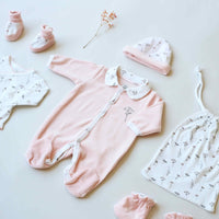Kit naissance 6 pièces - Fleurs 1 mois - Mode Bébé Claye