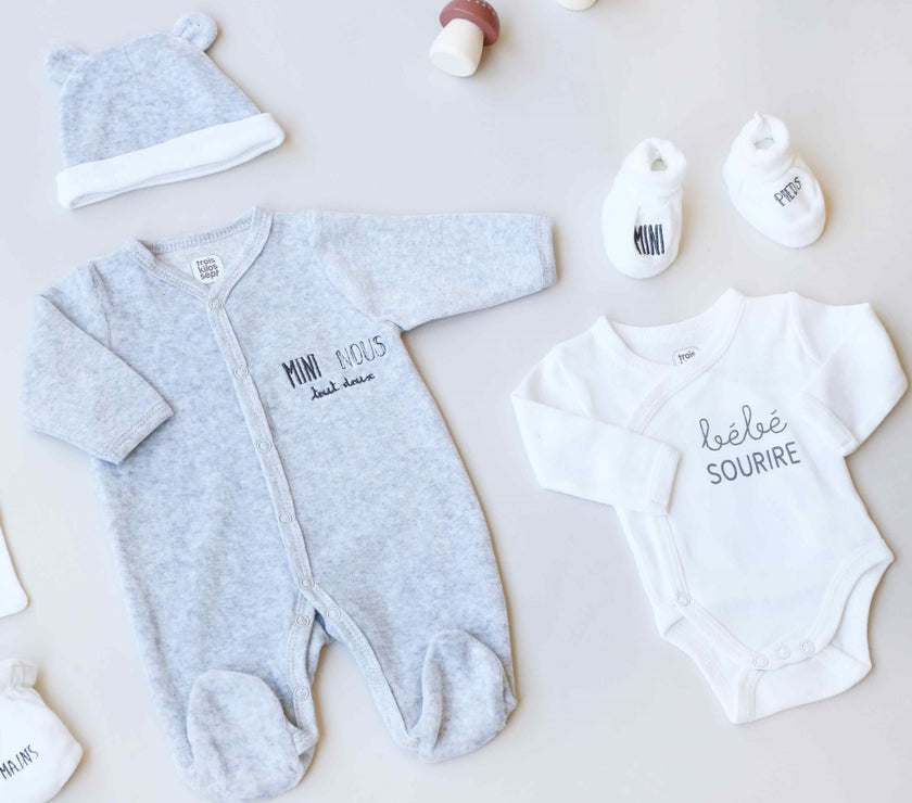 Kit naissance 6 pièces - Mini Nous 1 mois - Mode Bébé Claye