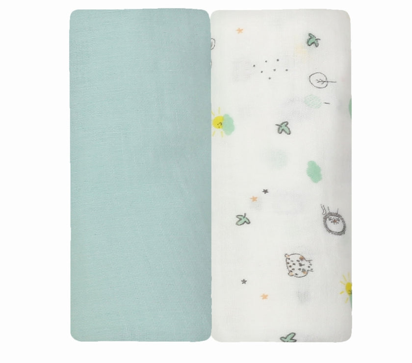 Lot de 2 Langes bébé - Koala - Mode Bébé Claye