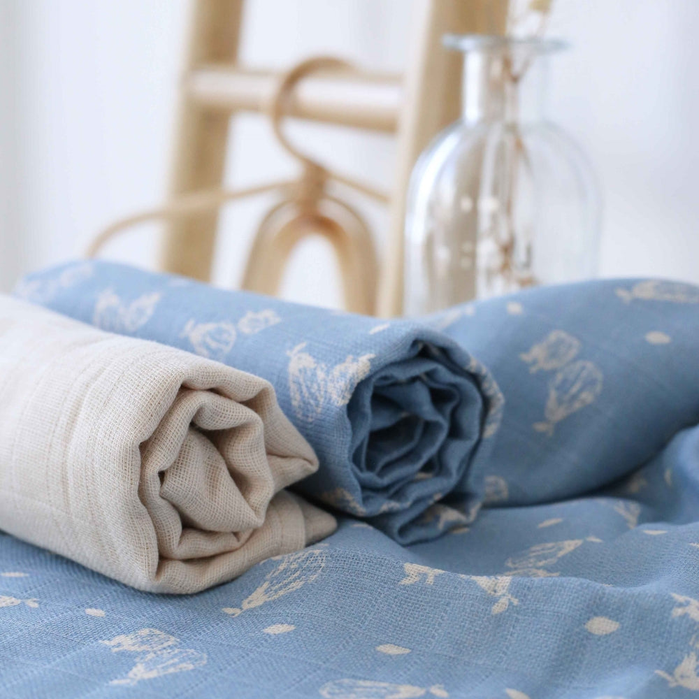 Lot de 3 langes bébé - Poires - Mode Bébé Claye