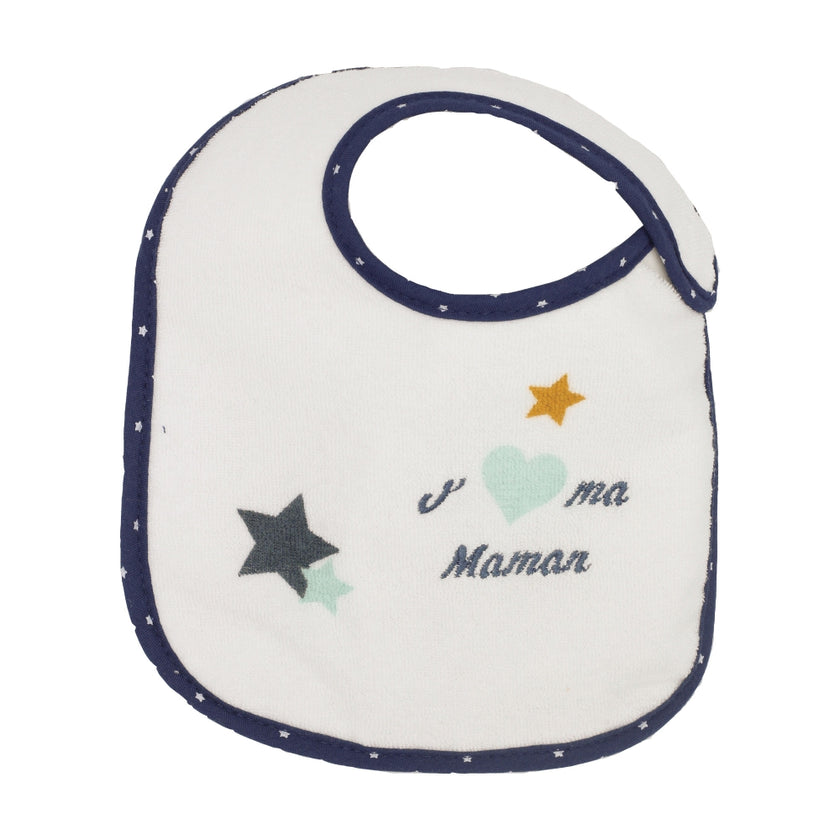 Lot de 7 bavoirs - Bébé d'amour bleu - Mode Bébé Claye