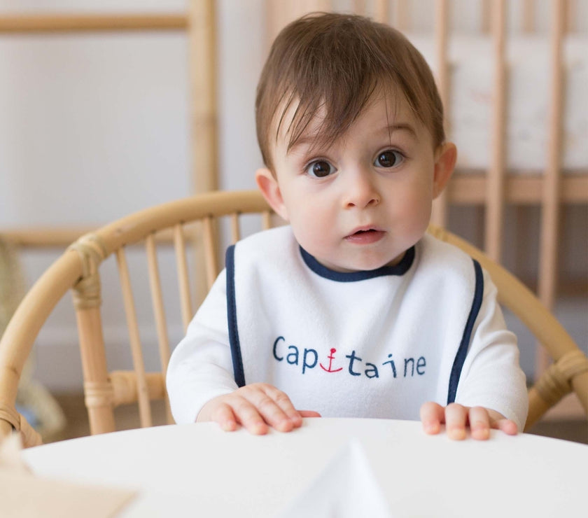 Lot de 7 bavoirs - Capitaine bisous - Mode Bébé Claye