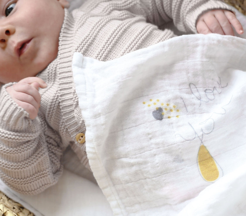 Lot de3  langes - Love you - Mode Bébé Claye