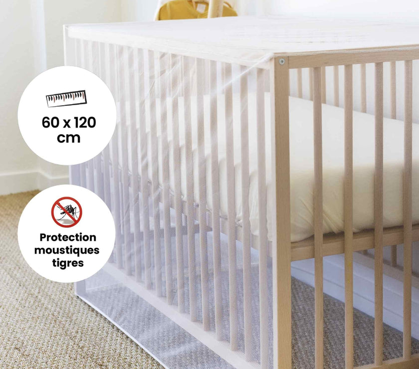 Moustiquaire lit bébé 60x 120cm - Mode Bébé Claye