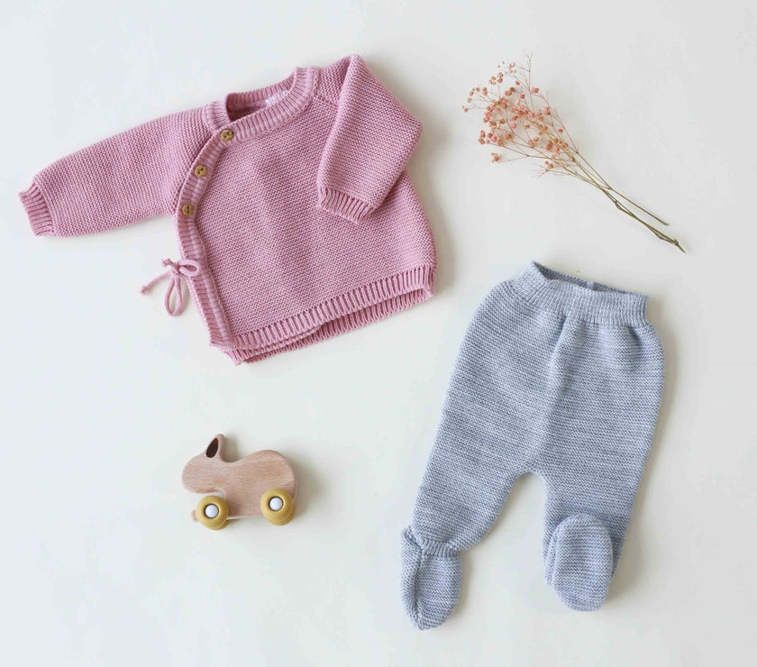 Pantalon tricot bébé - Gris - Mode Bébé Claye
