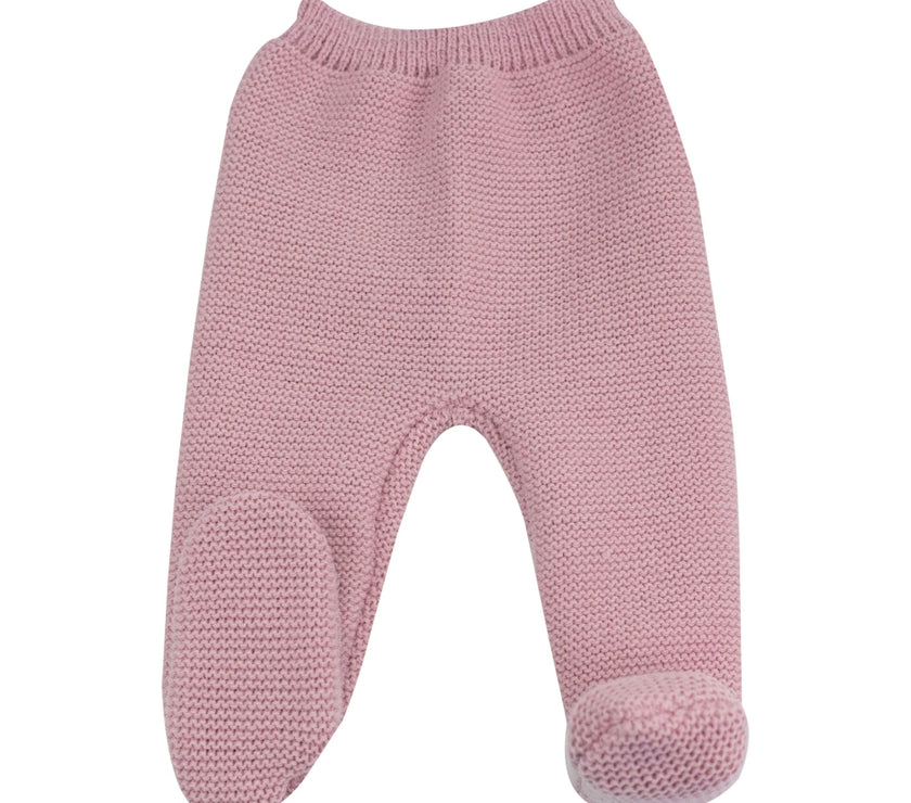 Pantalon tricot bébé - VIEUX ROSE - Mode Bébé Claye