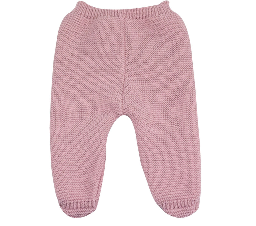 Pantalon tricot bébé - VIEUX ROSE - Mode Bébé Claye