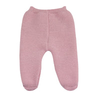 Pantalon tricot bébé - VIEUX ROSE - Mode Bébé Claye