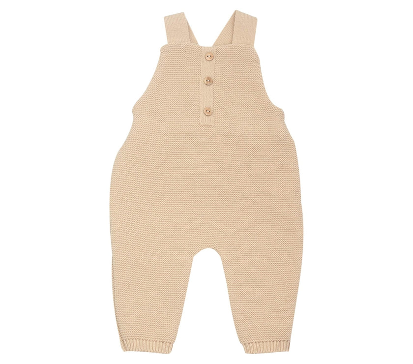 Salopette bébé en maille - Caramel - Mode Bébé Claye