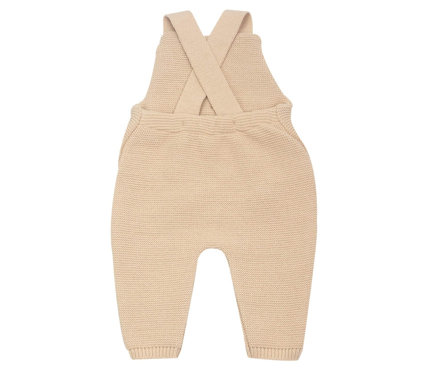 Salopette bébé en maille - Caramel - Mode Bébé Claye