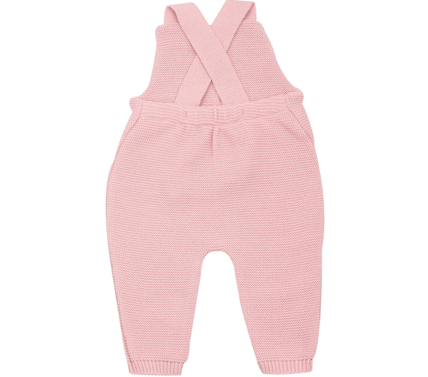Salopette bébé en maille -VIEUX ROSE - Mode Bébé Claye
