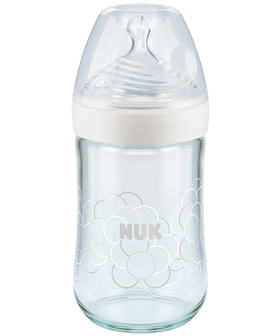 Biberon en verre NUK Nature Sense 240ml (0-6m) Nuk 10212052 : Magasin de  puériculture et jouets de naissance : poussette et landau , cadeau de  naissance