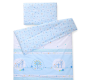 Parure lit bébé 5 pièces avec ciel de lit - Lovely Birds Bleu