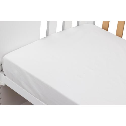 Drap housse pour lit de bébé – 60×120 cm / Blanc