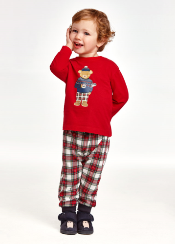 Pyjama avec sac pour bébé ECOFRIENDS - Rouge