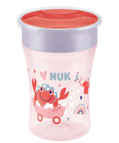 NUK Magic Cup 230ml avec couvercle de protection Rose